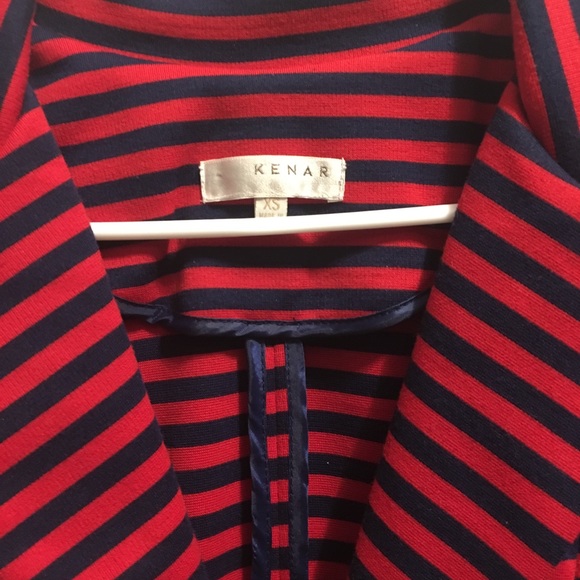 XS Kenar striped blazer red & blue so comfortable - Picture 3 of 6